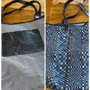 New artisan xl Tote Bag reversible city chic shop work travel overnight 2 in 1